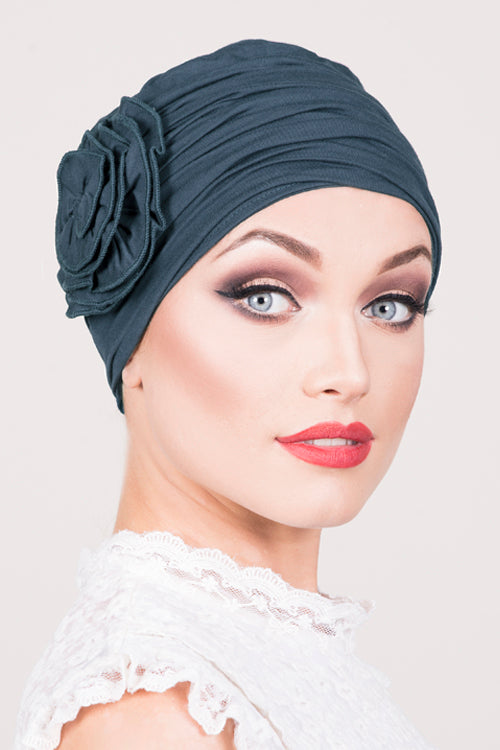 Sorrento Hat in Steel Blue - Headwear by Hairworld