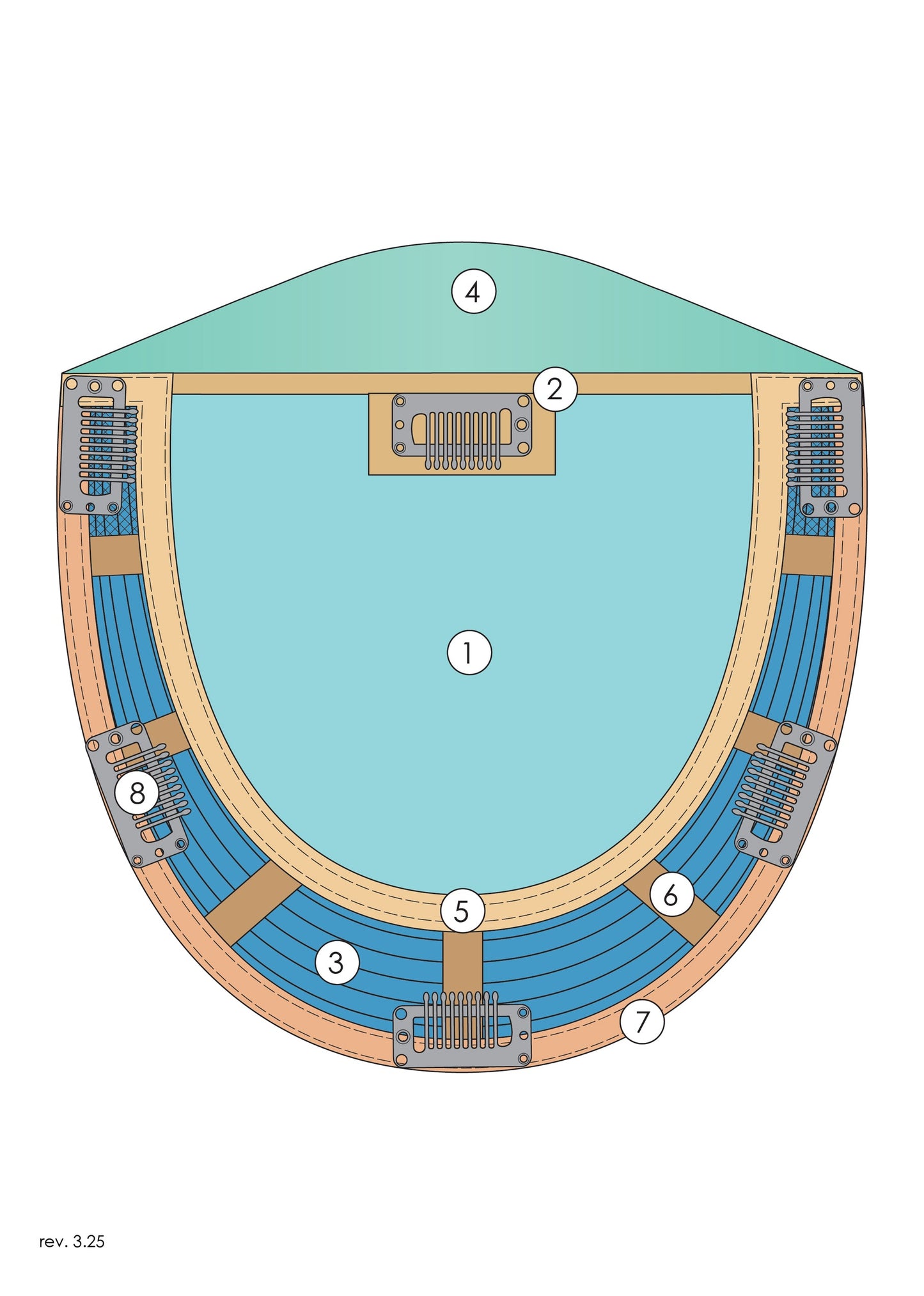 Top Trend Lace HD Synthetic Straight 14” - Jon Renau Toppers