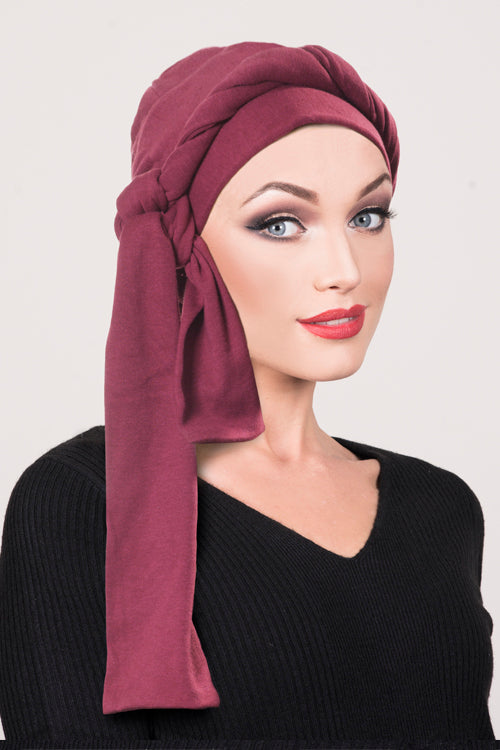 Twist & Tie in Cranberry - Headwear by Hairworld