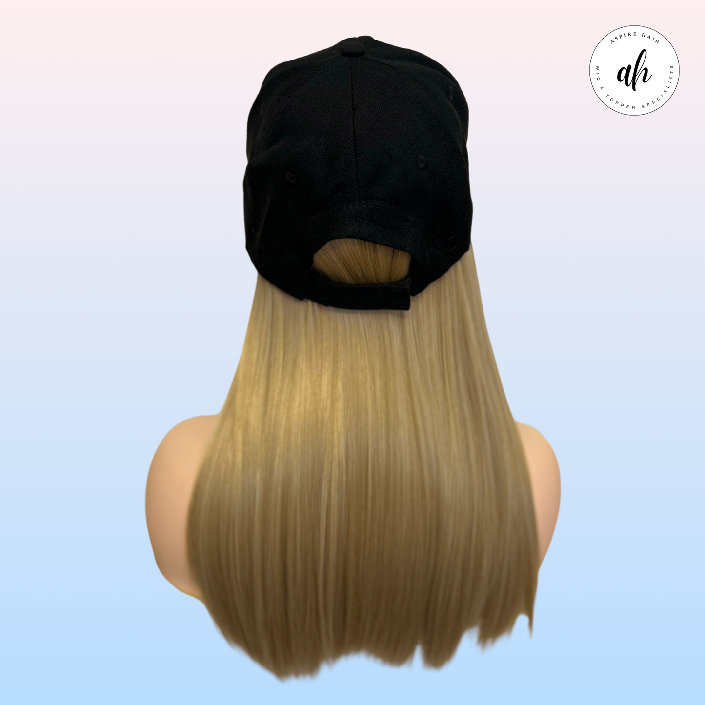 Baseball Cap With Hair - High Heat Synthetic Fiber (Available in 3 colours)