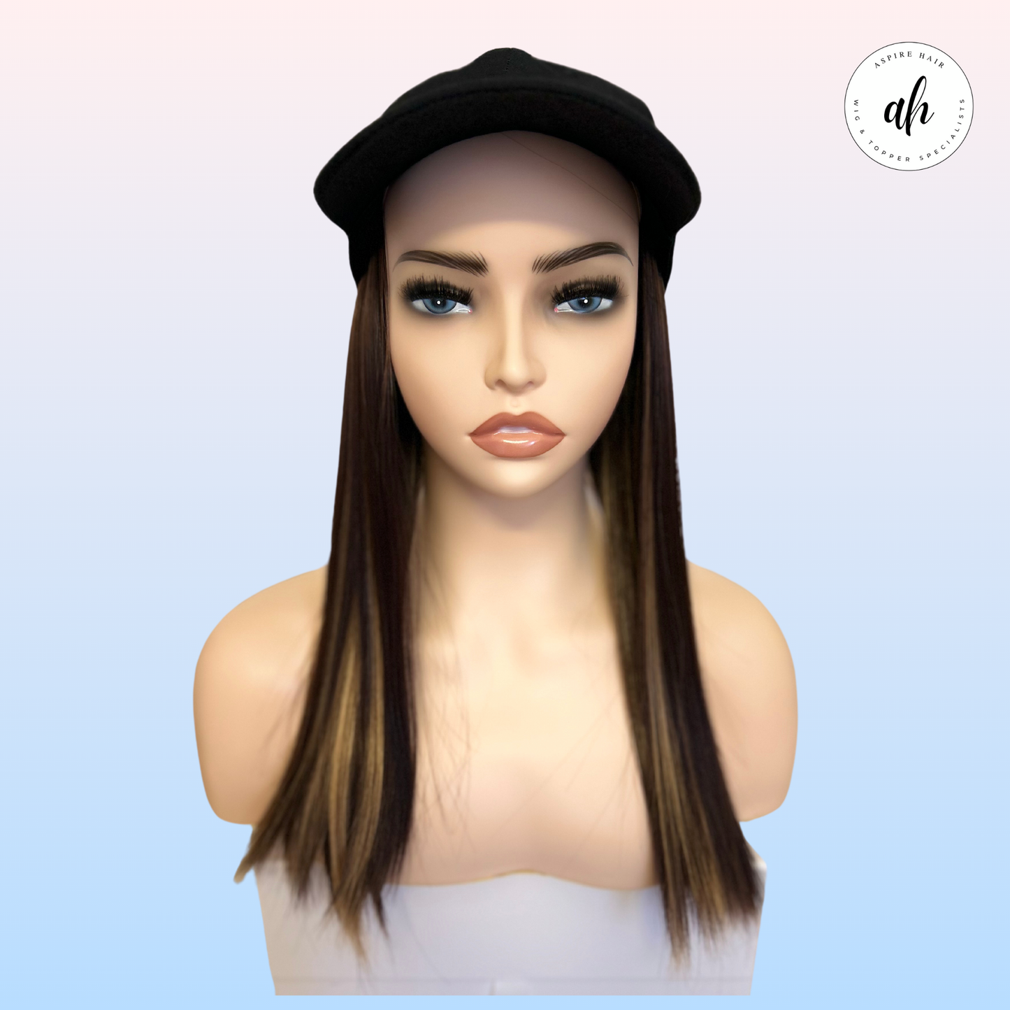 Baseball Cap With Hair - High Heat Synthetic Fiber (Available in 3 colours)