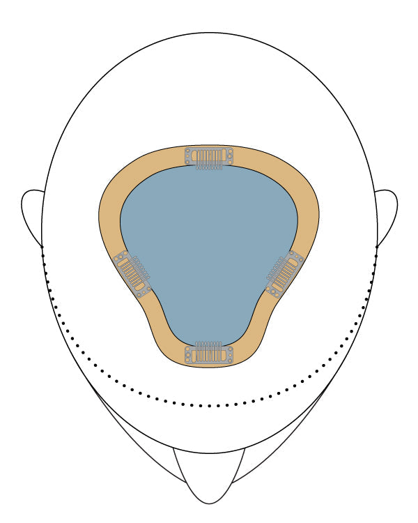 Easipart XL FRENCH Human Hair & RENAU EXCLUSIVE - Jon Renau Toppers