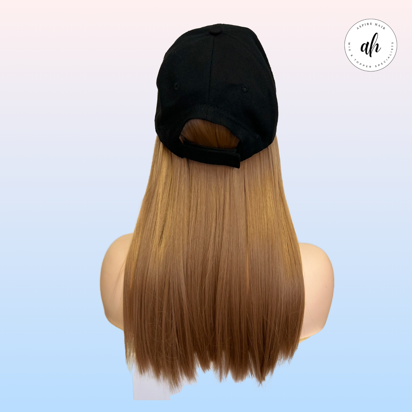 Baseball Cap With Hair - High Heat Synthetic Fiber (Available in 3 colours)